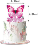 59-delig Vlinder Verjaardagset - Merkloos Feestdecoratie