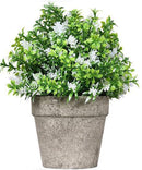 Kunstplant Mirte – Decoratieve Nepplant in Pot – 20cm Hoog – Voor Binnen & Buiten – Onderhoudsvrij – Groene Kunstbloemen
