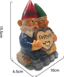 Romantische Kabouters met 'Forever' Hart - Charmante Tuindec