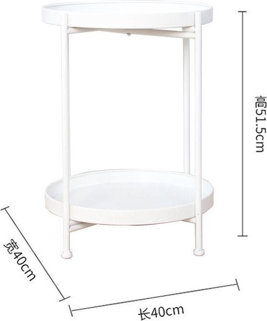 TDR - Nordic simple dubbellaagse kleine salontafel-wit