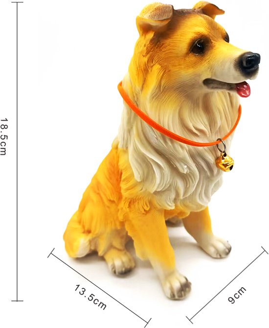 Betoverende Sheltie Harsdecoratie - Een Charmante Toevoeging aan je Interieur-9x13.5x18.5cm