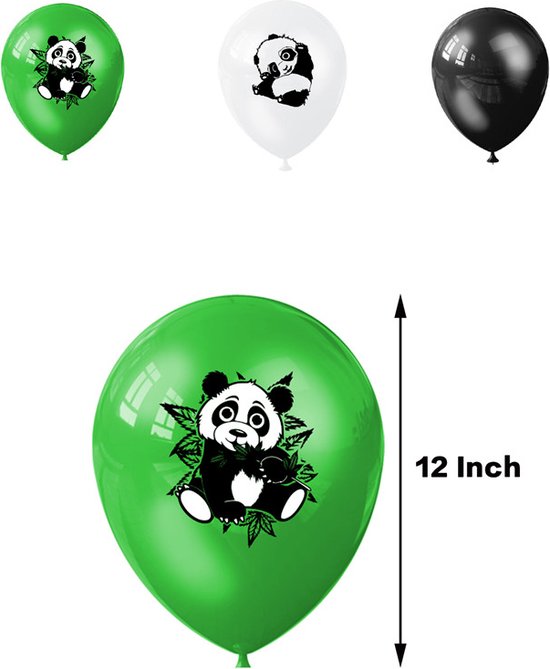 46 delig verjaardagset – Pandaberen, feestversiering