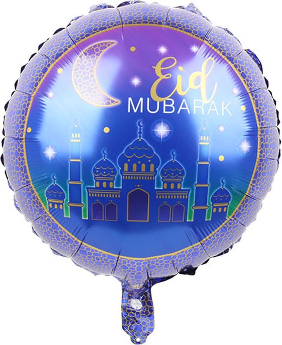5 Aluminium Folie Ballonnen Set - Eid Mubarak