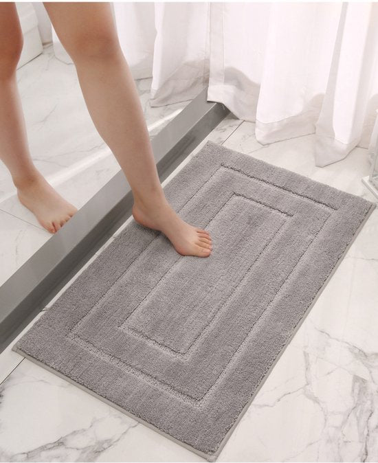 Absorberende Badkamer Vloermat – Verdikt, Anti-slip, Bruin – 40x60cm – Luxe Deurmat voor Badkamer & Toilet