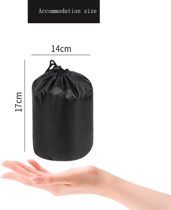 Ergonomisch nekkussen voor comfortabele reizen + opbergtas + oordopjes + oogmasker-marineblauw
