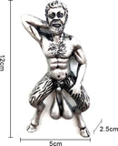 Grappige deurbel deurklopper decoratie zilver 5*2.5*12cm