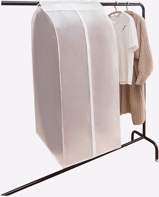 2-Stuks Stofkap voor Kleding Frosted Driedimensionale Stofkap Opbergtas extra groot 60*50*120 CM( 2 Stuks)