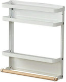 Multifunctioneel Ophangbaar Keukenrek of badrek- multifunctioneel organiser  - Magnetisch - Wit
