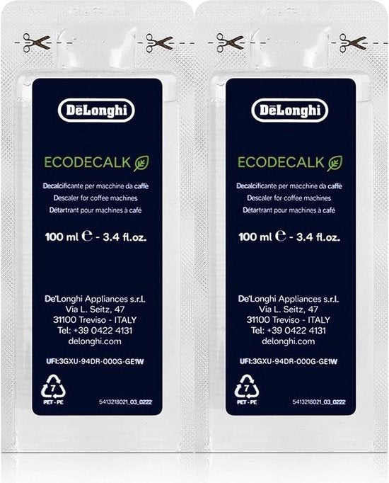 De'Longhi EcoDecalk Mini DLSC200 - Ontkalker 2x100ml