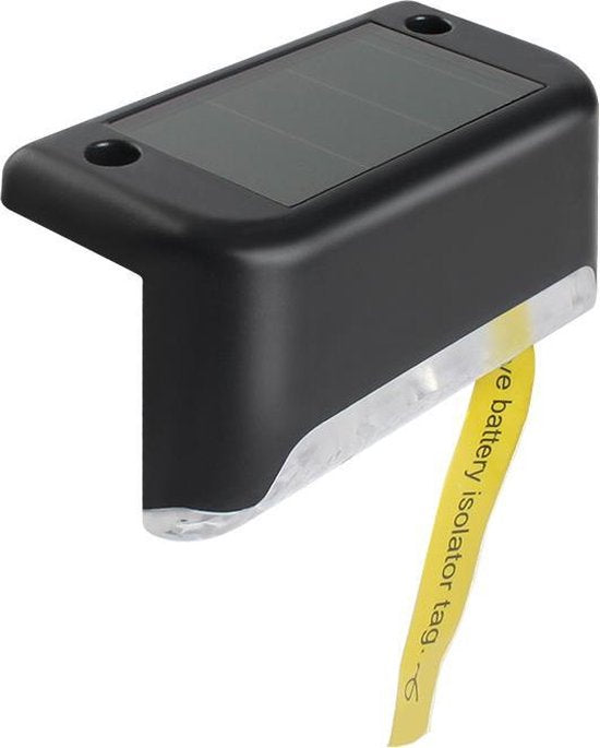 4x Zwarte LED Tuinverlichting op Zonne-energie - IP65 Waterd