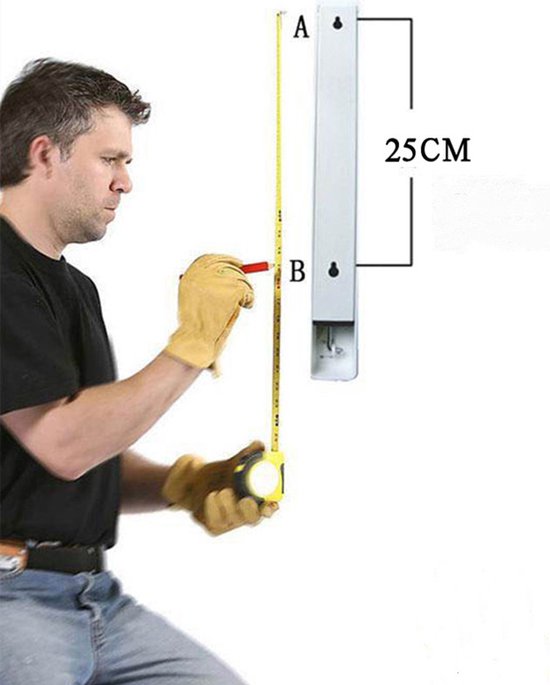 Ruimtebesparend Inklapbaar Kledingrek-Stijlvol en Praktisch-Meet 31 cm bij Uitklappen-wit