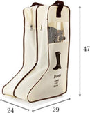2 stuks Laarsjes opbergzak - Bescherming hoge dames laarzen - Boots Organizer - 29x24x47cm - Beige