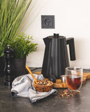 Alessi Plissé Waterkoker 1L Zwart