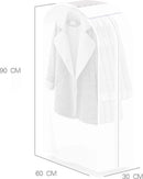 2 Stuks transparante Kleding Hoes - Organiseer en bescherm uw kleding - 90 cm hoog - stofdicht en ophangbaar