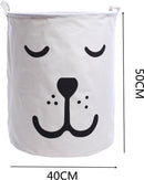 Unikorf opvouwbare speelgoed- & wasmand met handvat - wit