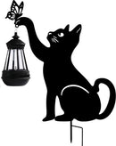 Zonne-energie Buitenlamp met Uitgesneden Kattenlantaarn-IP55