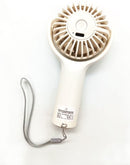 Draagbare USB-handventilator 3 snelheden, lange accu, wit