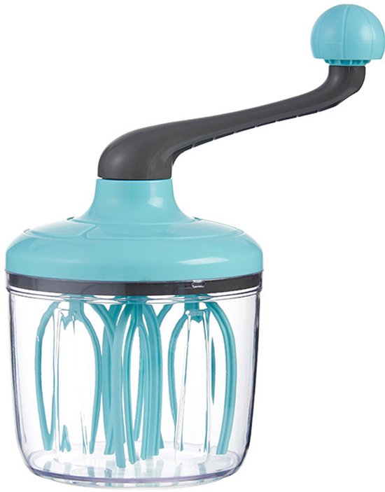 Semi-automatische Handmatige Eierklopper & Slagroomklopper – Groen – Compacte Mixer – Ideaal voor Eieren, Slagroom & Beslag
