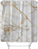 Waterdicht douchegordijn marmerpatroon - Luxe en Dik