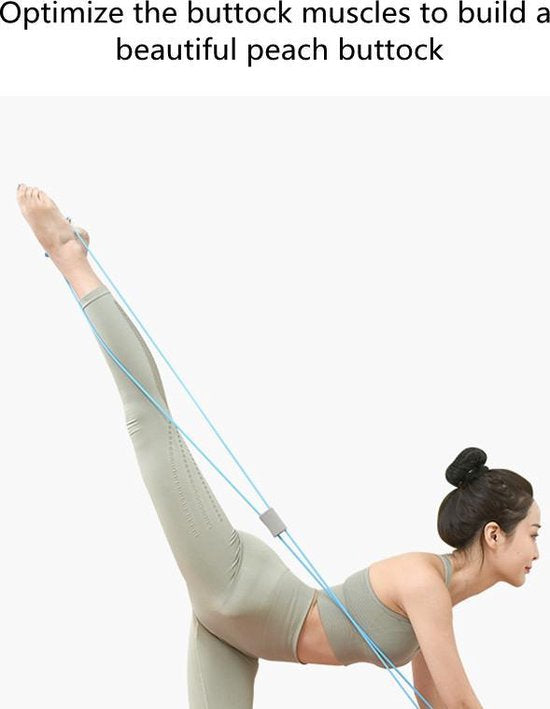 TDR - Trekkoord Yoga -ElastiekFiguur 8 Rally -blauw