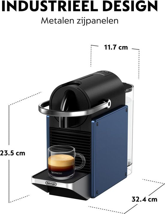 De'Longhi Nespresso Pixie EN127.BL - Koffiecupmachine - Blauw