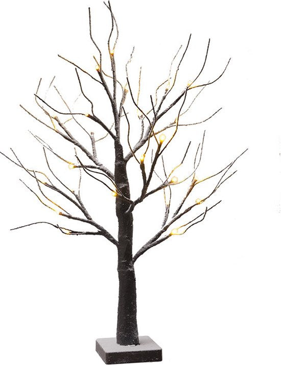 Xtraworks - Kunstmatige Berkenboom Lamp - 24 LED lichtjes - 64cm hoog - voor woonkamer en slaapkamer-LED lamp-Werkt Op Batterijen