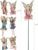 Bloemenfeeën Tuinstekerset - 6 Decoraties - 2x3x15CM