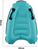 Opblaasbaar surfplank draagbaar bodyboard meerblauw 60x80