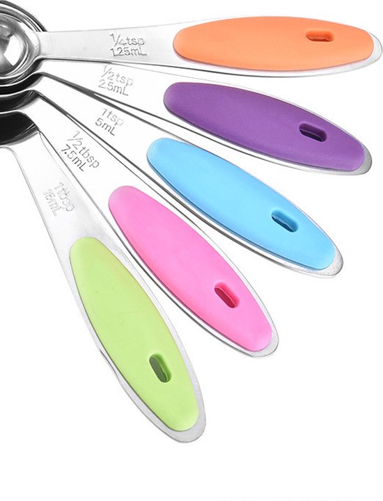 10-Delige Roestvrijstalen Maatbeker set-Cups & Spoons maten-stapelbaar en nestbaar