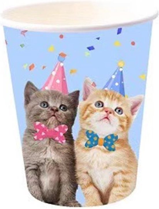 113-delig verjaardagsset - Kat thema - Feestdecoratie