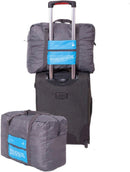 2x Draagbare Opvouwbare Opbergtas - 32L Handbagage Blauw