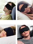 Slaapmasker voor mannen en vrouwen, 3D zijden slaapmasker, zacht en comfortabel, zwart slaapmasker, geschikt voor dutjes, reizen, ploegendienst