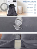 Matrashoes - Ademend & Antibacterieel - Waterdicht - Bescherm uw matras tegen vloeistoffen & allergieën - 90x200cm-grijs