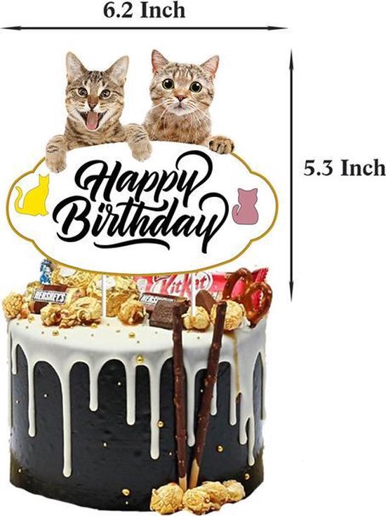 44-delig katten verjaardagset - Feestversiering