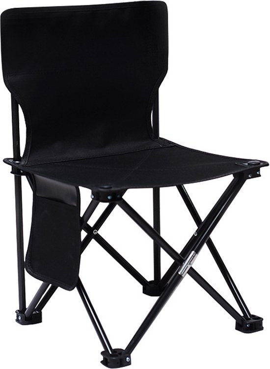 Campingstoel Vouwstoel Visstoel - Zwart - Tot 150Kg