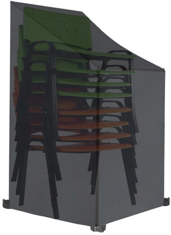 TDR - Waterdichte Stoelhoes - Tuinstoel hoes - Voor buiten  in de tuin, balkon of terras -  Regen- En Sneeuwbeschermingshoes - 64 x 64 x 120/70 CM - Zwart