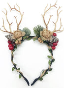 Prachtige Handgemaakte kerst Haarband met dennenappels- en B