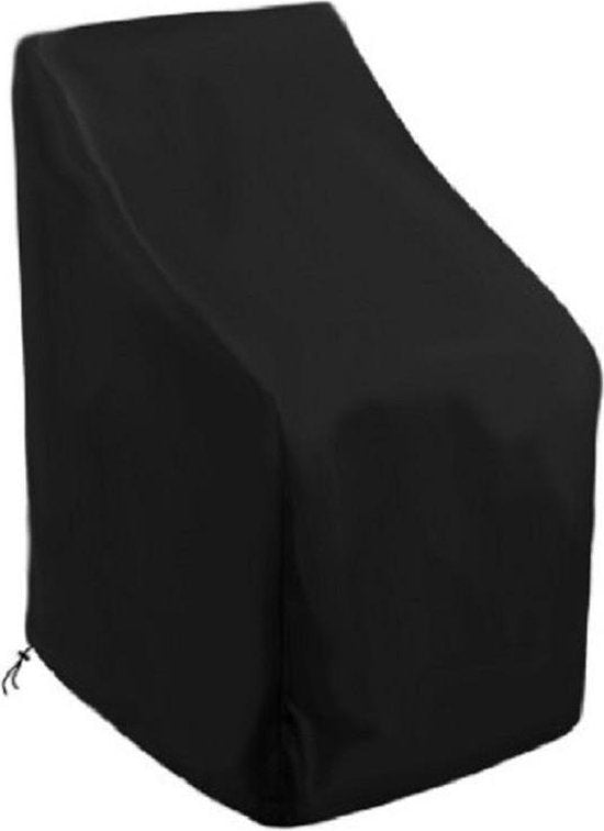 TDR - Waterdichte Stoelhoes - Tuinstoel hoes - Voor buiten  in de tuin, balkon of terras -  Regen- En Sneeuwbeschermingshoes - 64 x 64 x 120/70 CM - Zwart
