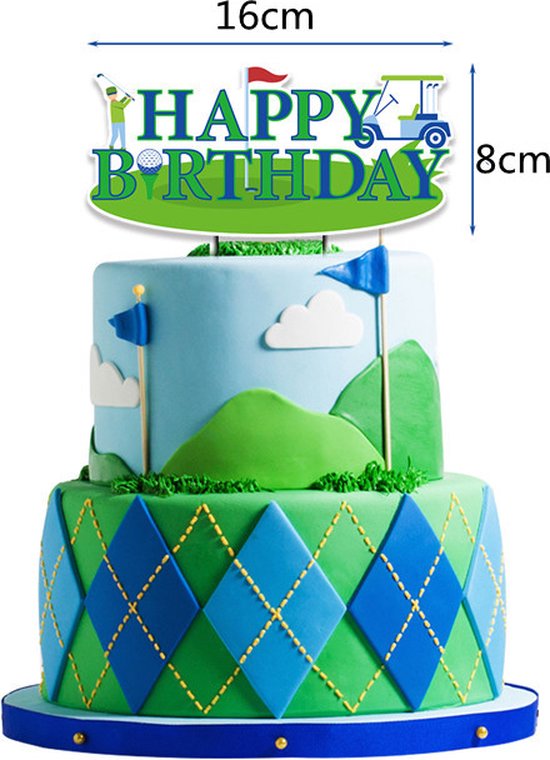 1. Golfthema Feestdecoratieset 34-Delig - Ultiem Golffestijn