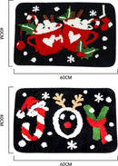 2 stuks Luxe Kerst Vloerkleden– Feestelijke Design – Antisli