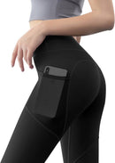 Fitness broek - Sportlegging - Yoga Broek - Yogalegging - Dames - Zwart M