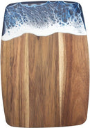 Multifunctionele Luxe Snij- & Serveerplank met Blauwe Golf 35 * 24,8 cm