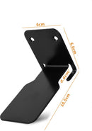 Zwevende Boekenplank Onzichtbaar - Metalen Wandplank voor Boeken - Draagvermogen 13,5kg - Zwart - 10,5x6x6,6 cm