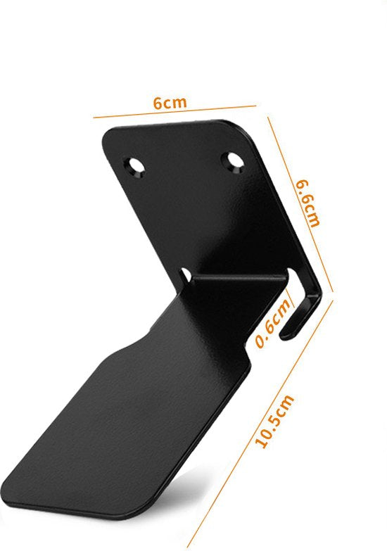 Zwevende Boekenplank Onzichtbaar - Metalen Wandplank voor Boeken - Draagvermogen 13,5kg - Zwart - 10,5x6x6,6 cm