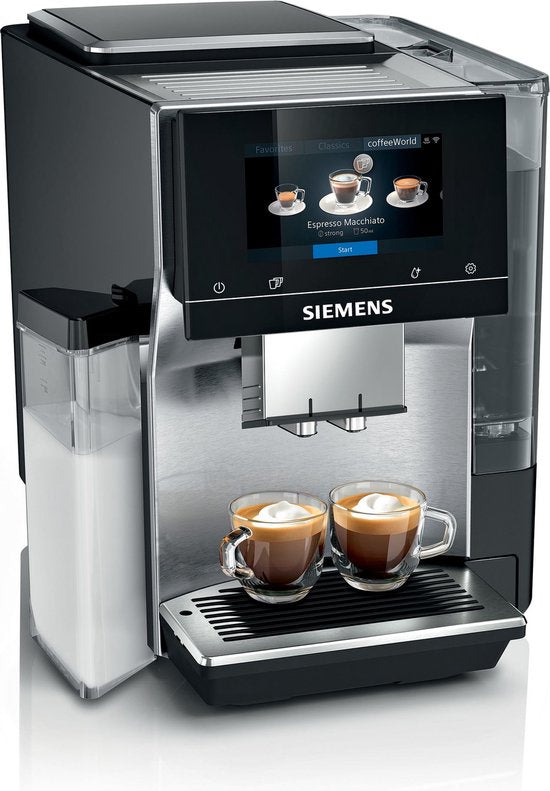 Siemens EQ700 Integral TQ707R03 - Volautomatische espressomachine - Kopverwarmer - Zwart/RVS