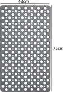 Anti-slip TPE badmat 75x43 cm - grijs