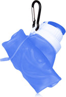 2 Stuks opvouwbare draagbare waterfles met karabijnhaak - du