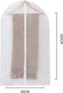 6 Stuks transparante stofhoezen voor kleding met Rits - Kled