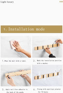 Wandkapstok met 5 Haken-Wand gemonteerde Kapstok-Kleren Opkn