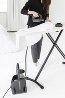 Laurastar Lift Xtra: Draagbare 3-in-1 Stoomcentrale, Strijkt, Ontkreukt en Reinigt Textiel, Hygiënische Stoom, Automatische Temperatuur, 3D Zoolplaat, Afneembare Watertank, Verticaal Strijken (Titan)